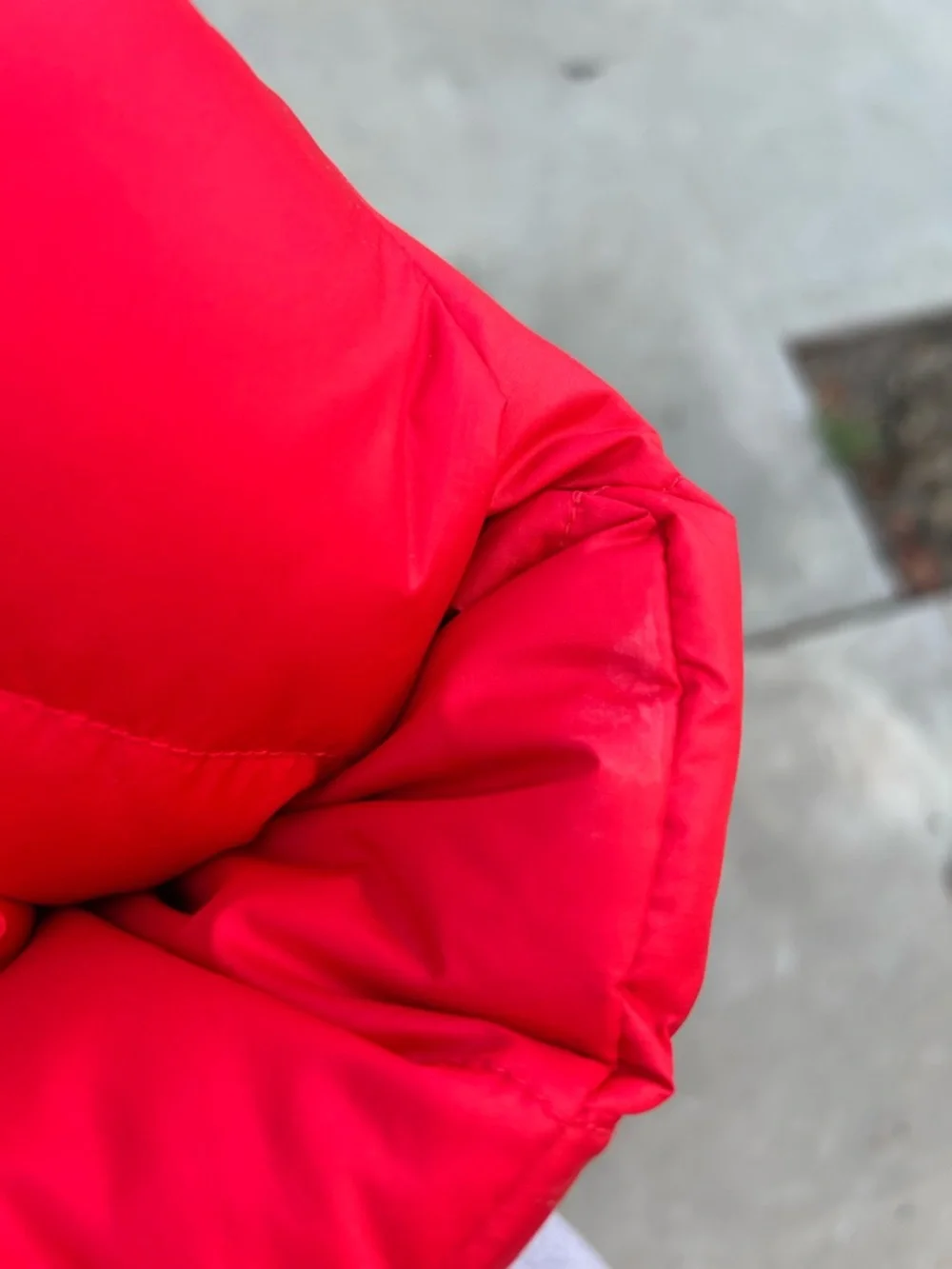 Ralph Lauren Red Quilted Puffer One-Piece Footie